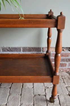 Pamono Oak Wooden Tea Trolley New