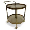 Pamono Octagonal Brass Drinks Trolley, 1980s New