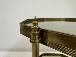 Pamono Octagonal Brass Drinks Trolley, 1980s New