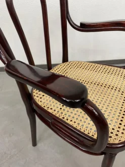 Pamono Office Chair with Rattan Seat from Thonet, 1890s Online