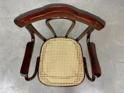 Pamono Office Chair with Rattan Seat from Thonet, 1890s Online