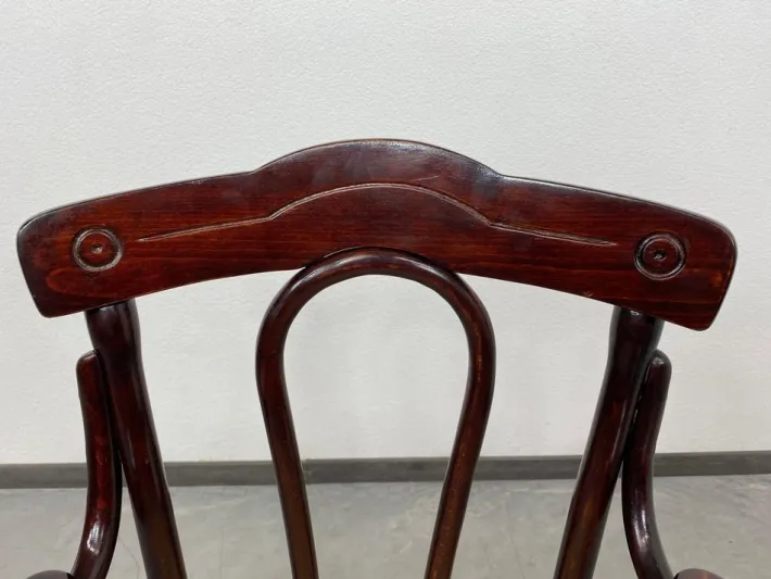 Pamono Office Chair with Rattan Seat from Thonet, 1890s Online