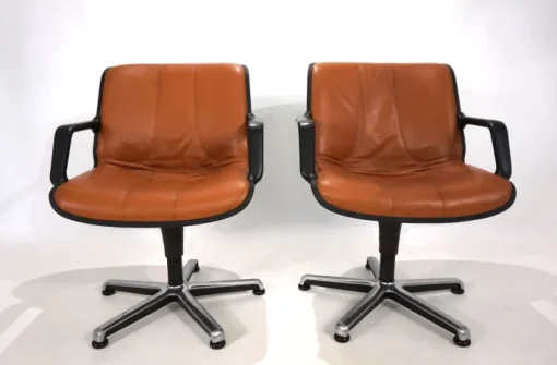 Pamono Office Chairs by Burkhard Vogtherr for Fröscher, 1970s, Set of 2 Online