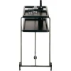 Pamono Ok! Black Cocktail Serving Bar Trolley in Chromed Finish from BD Barcelona Discount