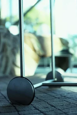 Pamono Ok! Black Cocktail Serving Bar Trolley in Chromed Finish from BD Barcelona Discount