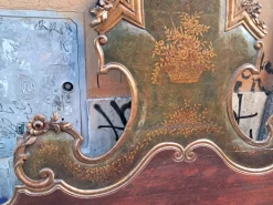 Pamono Olot Bedhead in Wood Hot