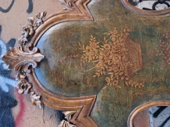 Pamono Olot Bedhead in Wood Hot