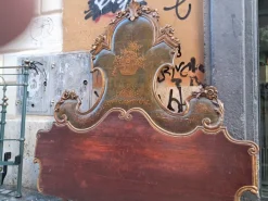 Pamono Olot Bedhead in Wood Hot