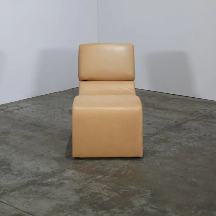 Pamono Onda Chaise Longue in Leather from Cor Outlet