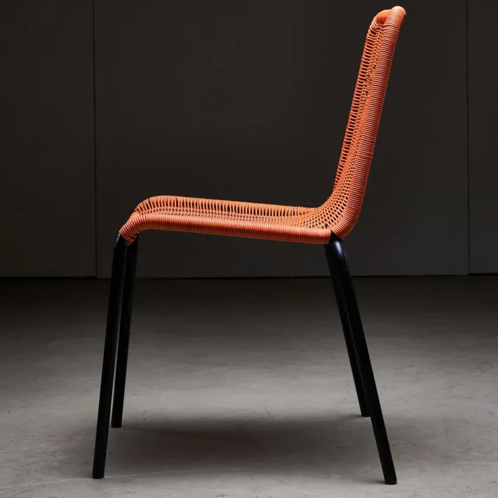 Pamono Orange Braided Cable Outdoor Chair, 1960s Clearance