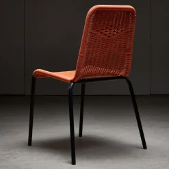 Pamono Orange Braided Cable Outdoor Chair, 1960s Clearance
