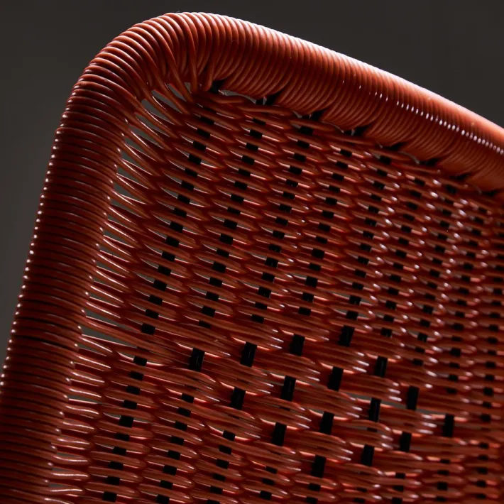Pamono Orange Braided Cable Outdoor Chair, 1960s Clearance