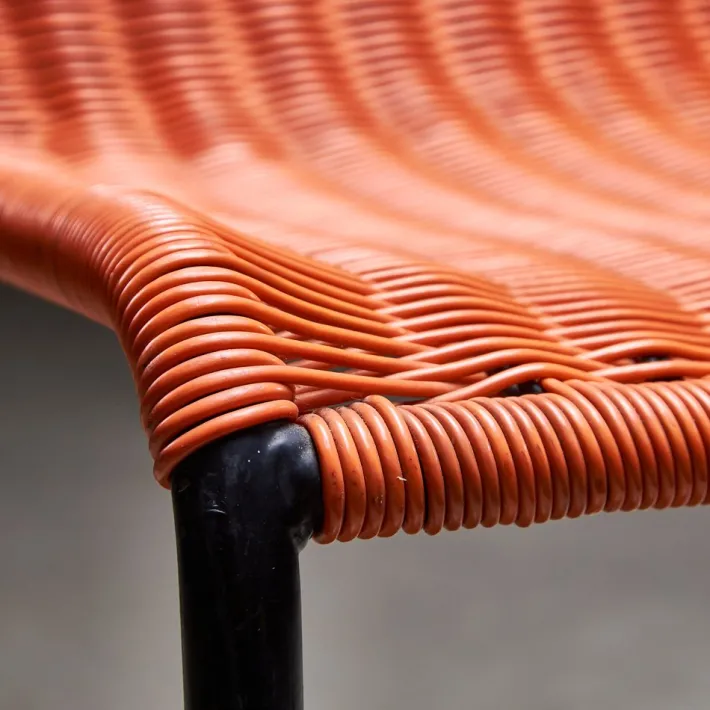 Pamono Orange Braided Cable Outdoor Chair, 1960s Clearance