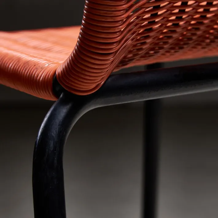 Pamono Orange Braided Cable Outdoor Chair, 1960s Clearance