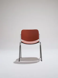 Pamono Orange DSC 106 Stackable Chairs by Giancarlo Piretti for Castelli, 1970s, Set of 4 Best