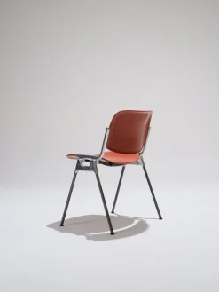 Pamono Orange DSC 106 Stackable Chairs by Giancarlo Piretti for Castelli, 1970s, Set of 4 Best