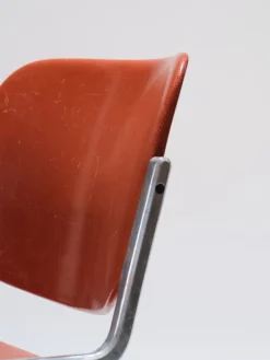 Pamono Orange DSC 106 Stacking Chair by Giancarlo Piretti for Castelli / Anonima Castelli, 1970s Outlet
