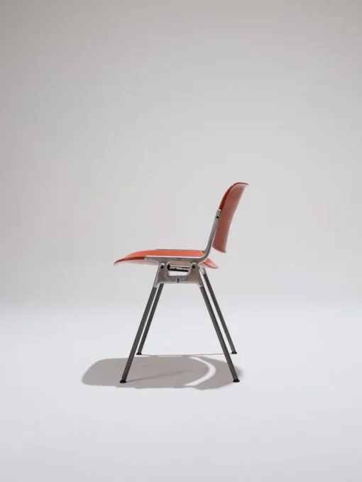 Pamono Orange DSC 106 Stacking Chair by Giancarlo Piretti for Castelli / Anonima Castelli, 1970s Outlet
