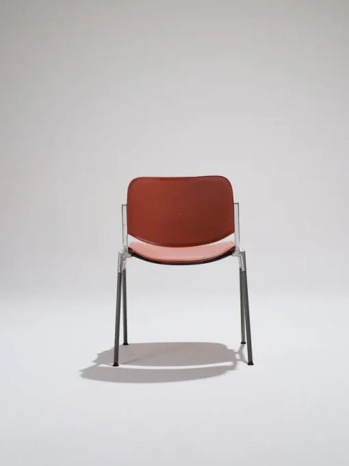 Pamono Orange DSC 106 Stacking Chair by Giancarlo Piretti for Castelli / Anonima Castelli, 1970s Outlet