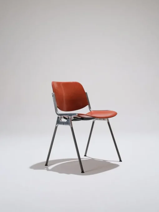 Pamono Orange DSC 106 Stacking Chair by Giancarlo Piretti for Castelli / Anonima Castelli, 1970s Outlet