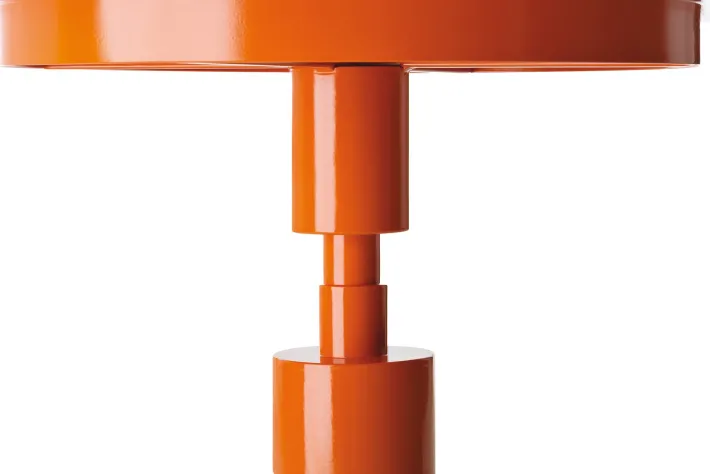 Pamono Orange Periplo Table by Sara Mondaini for Officine Tamborrino Sale