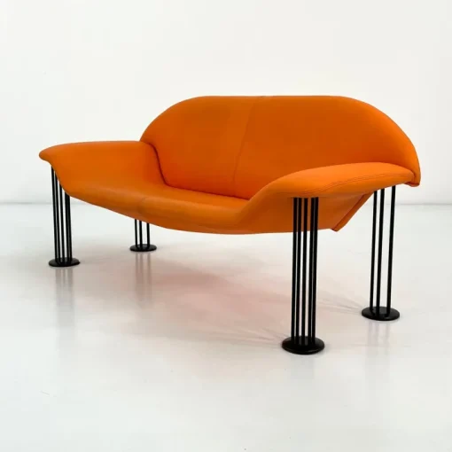 Pamono Orange Sofa by Burkhard Vogtherr for Hain & Tohme, 1980s Outlet