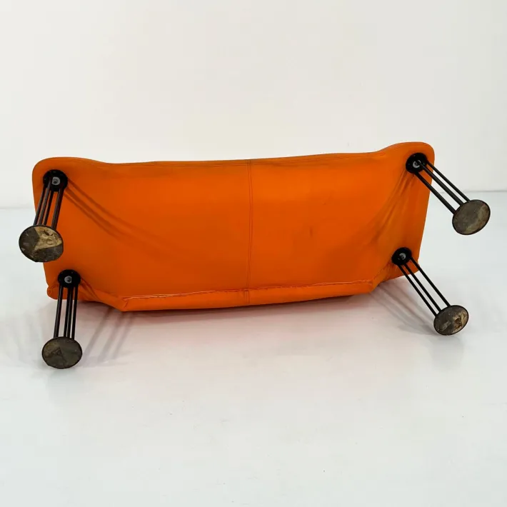 Pamono Orange Sofa by Burkhard Vogtherr for Hain & Tohme, 1980s Outlet