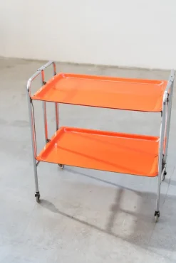 Pamono Orange Trolley, 1970s Online