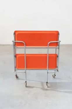 Pamono Orange Trolley, 1970s Online