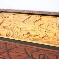 Pamono Oriental Carved Wooden Chest
