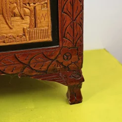 Pamono Oriental Carved Wooden Chest