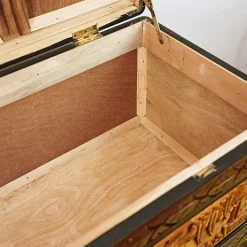 Pamono Oriental Carved Wooden Chest