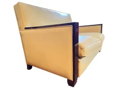 Pamono Original Art Deco Leather Sofa and Amrchairs, 1930s, Set of 3 Best