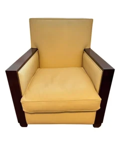 Pamono Original Art Deco Leather Sofa and Amrchairs, 1930s, Set of 3 Best