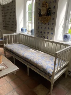 Pamono Original Swedish Bench with New Cover, 1880s New
