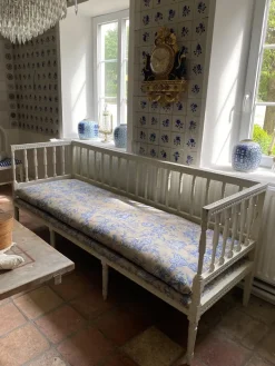 Pamono Original Swedish Bench with New Cover, 1880s New