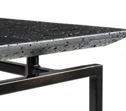Pamono Oréko Rectangular Lava Stone and Metal Console Table by AM.PM, 2010s Sale