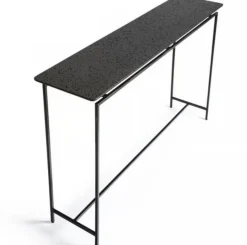 Pamono Oréko Rectangular Lava Stone and Metal Console Table by AM.PM, 2010s Sale