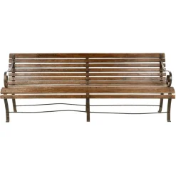 Pamono Outdoor Bench in Solid Wood and Iron Outlet