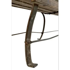Pamono Outdoor Bench in Solid Wood and Iron Outlet