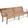 Pamono Outdoor Bench in Solid Wood and Iron