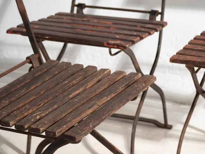 Pamono Outdoor Chairs, 1920s, Set of 3 New