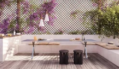 Pamono Outdoor Garden Table with Aluminum Legs from BD Barcelona Best