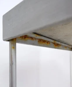 Pamono Outdoor Side Table with Fish Stone Slab Top Sale