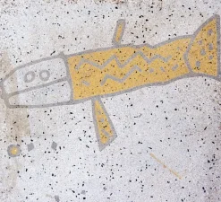 Pamono Outdoor Side Table with Fish Stone Slab Top Sale