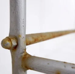 Pamono Outdoor Side Table with Fish Stone Slab Top Sale