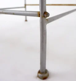 Pamono Outdoor Side Table with Fish Stone Slab Top Sale