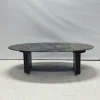 Pamono Oval Marble Coffee Table, 1980s Best