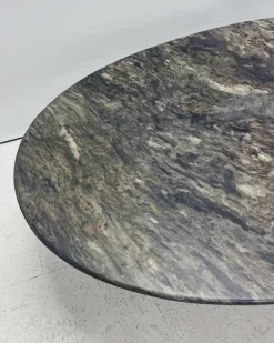 Pamono Oval Marble Coffee Table, 1980s Best
