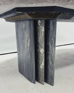 Pamono Oval Marble Coffee Table, 1980s Best